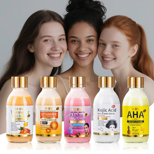 AHA Turmeric Serum Moisturizing Moisturizing Firming Skin Anti-aging Brightening Skin Tone Facial Serum Lotion Arbutin Solution
