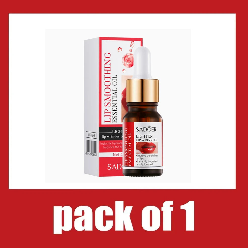 Lip oil essence exfoliates, prevents dryness, reduces lip lines, and can be used with lipstick for lasting repair