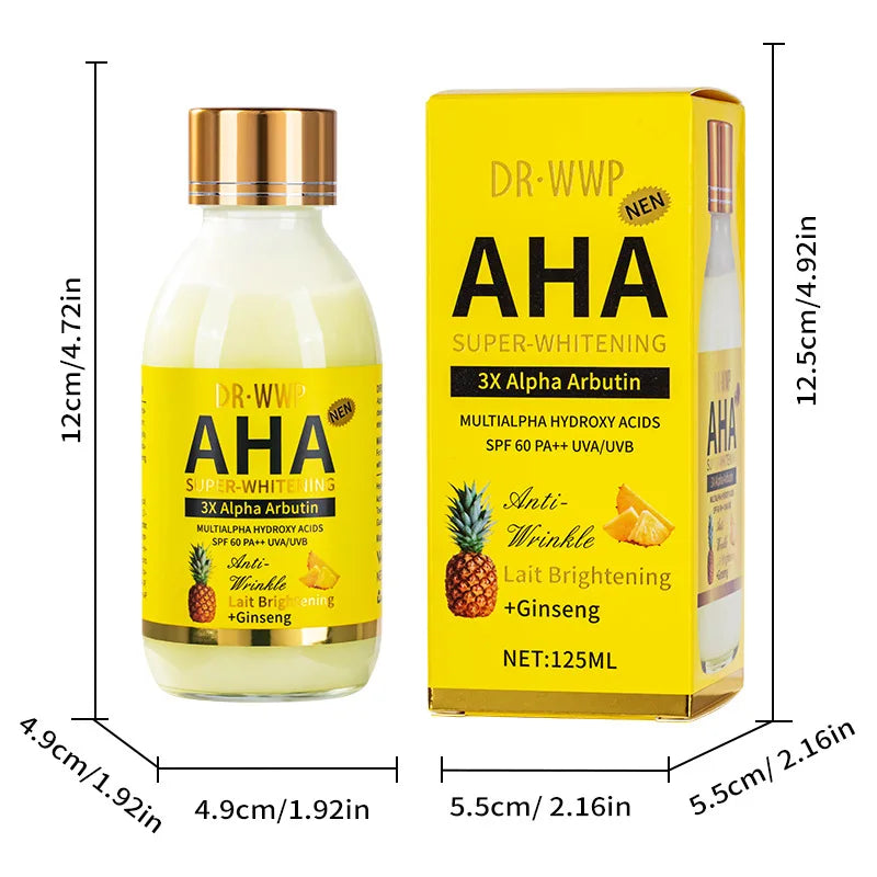 AHA Turmeric Serum Moisturizing Moisturizing Firming Skin Anti-aging Brightening Skin Tone Facial Serum Lotion Arbutin Solution