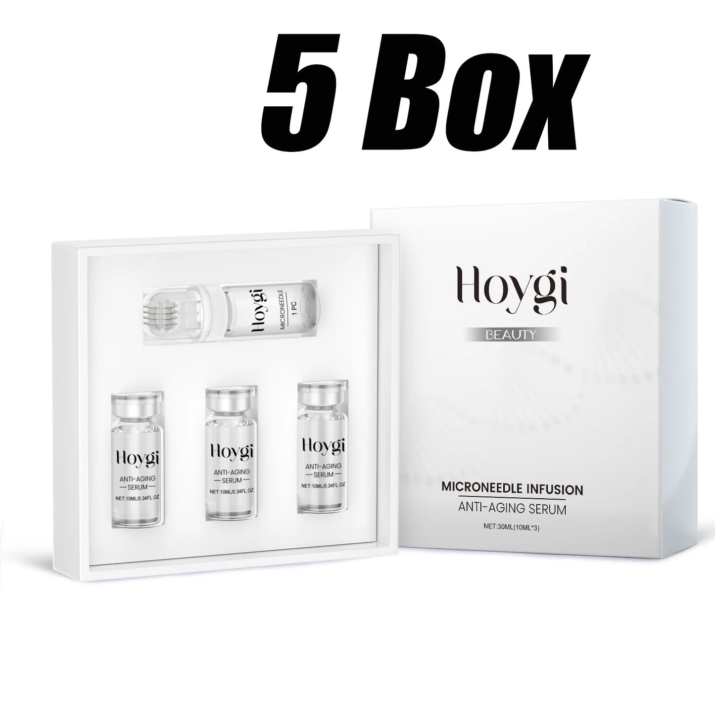 Hyaluronic Acid Essence Skin Care Roller Set Tightening Massage Facial Skin Smoothing Nourishing Improve Rough & Matte Skin