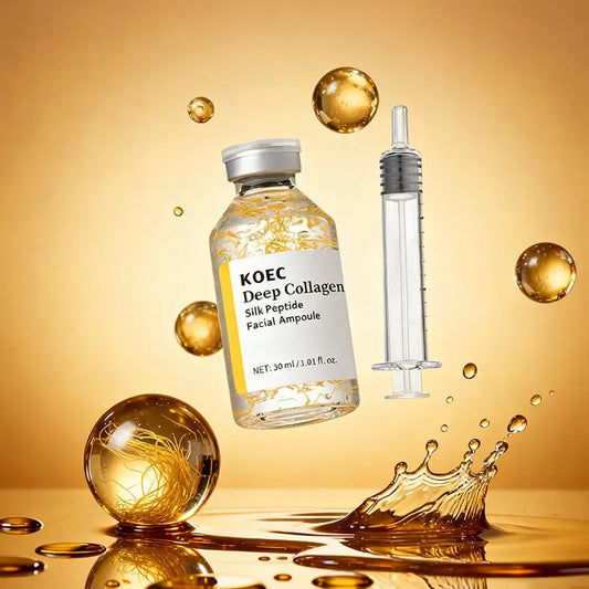 Korean Collagen Silk Peptide Serum Intensive Lifting Firming Deep Moisturizing Anti Aging Revitalizing Face Skin Care Ampoule