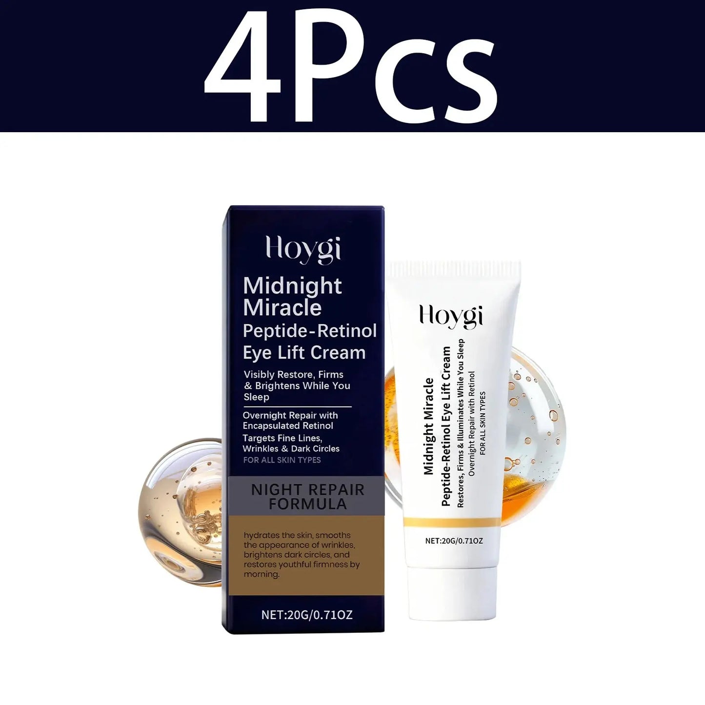 HOYGI Retinol Eye Cream Firming Moisturizing Anti Aging Eyes Serum Lifting Firming Fade Fine Line Remove Dark Circles Essence Macu Kori