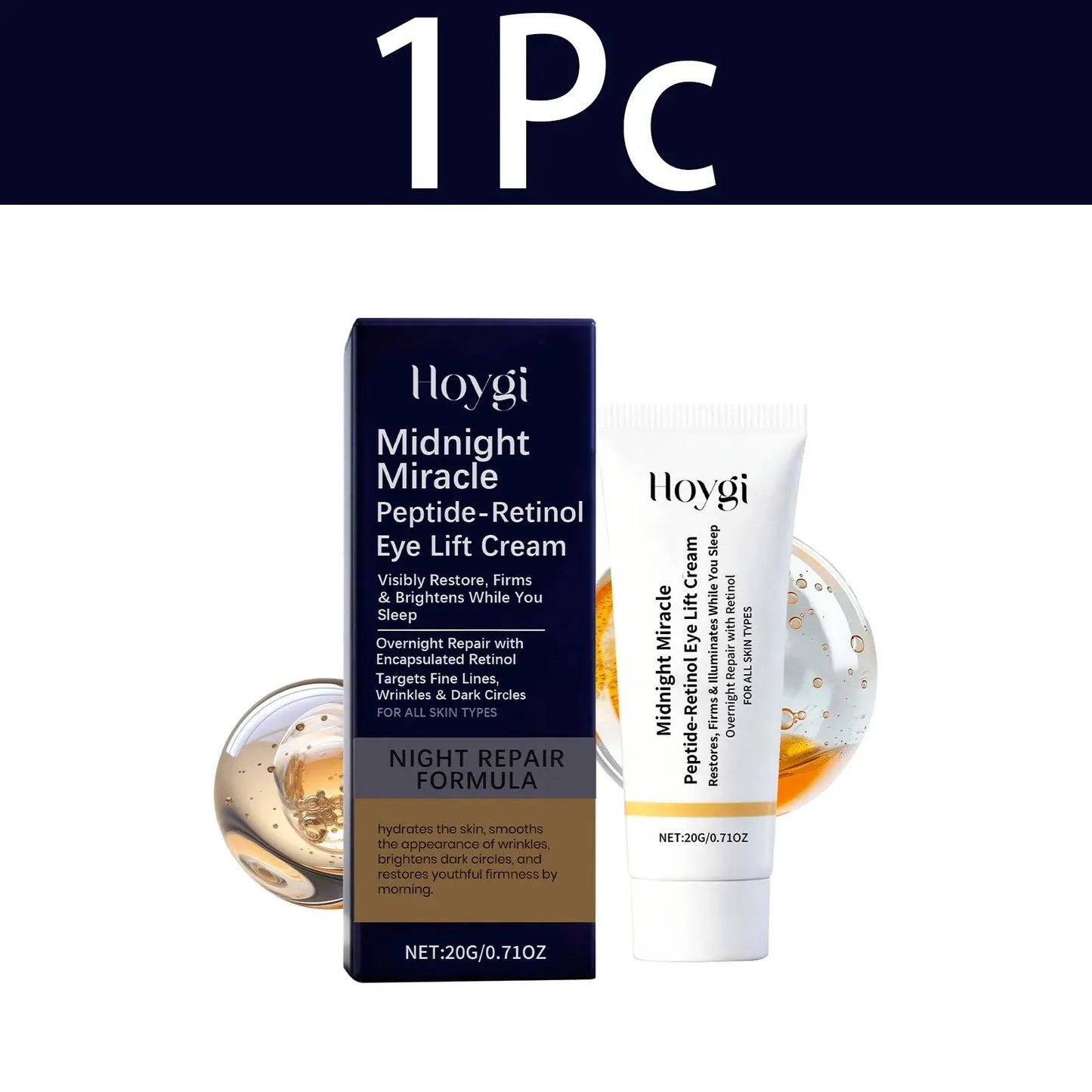 HOYGI Retinol Eye Cream Firming Moisturizing Anti Aging Eyes Serum Lifting Firming Fade Fine Line Remove Dark Circles Essence Macu Kori