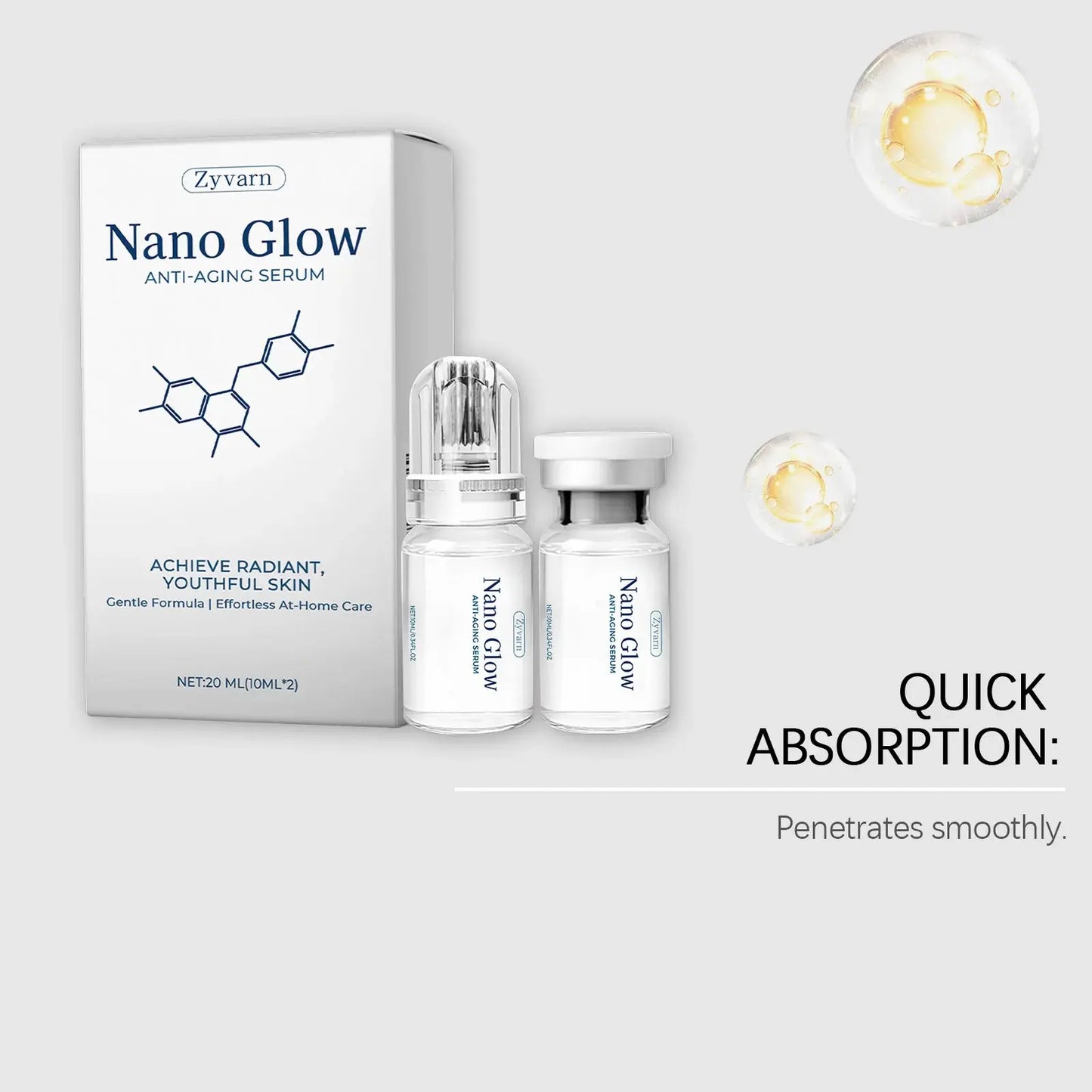 Anti-Aging Microneedle Roller Serum Pore Refining Resurfacing Hydrating Skincare Quick Absorption with Roller Head Essence Macu Kori