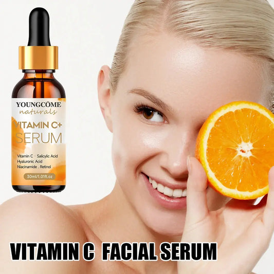 YOUNGCOME Facial essence Anti-aging Essence containing vitamin C,hyaluronic acid and retinol, Improves elasticity, Heals dryskin Macu Kori