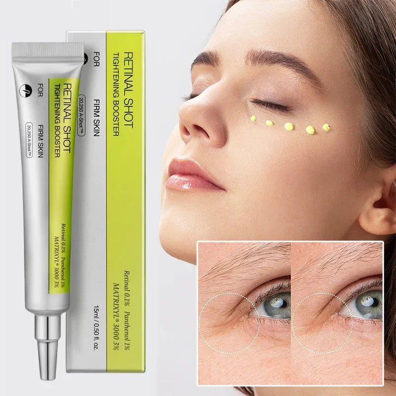 Hot Retinol Shot Eyes Booster Cream Korea Vitamin A Facial Skin Care Serum Elastic Firm Smooth Skin Face Serum Gentle Hydration