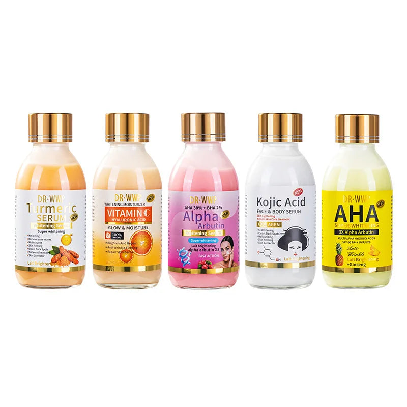 AHA Turmeric Serum Moisturizing Moisturizing Firming Skin Anti-aging Brightening Skin Tone Facial Serum Lotion Arbutin Solution
