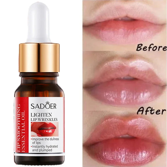 Lip oil essence exfoliates, prevents dryness, reduces lip lines, and can be used with lipstick for lasting repair