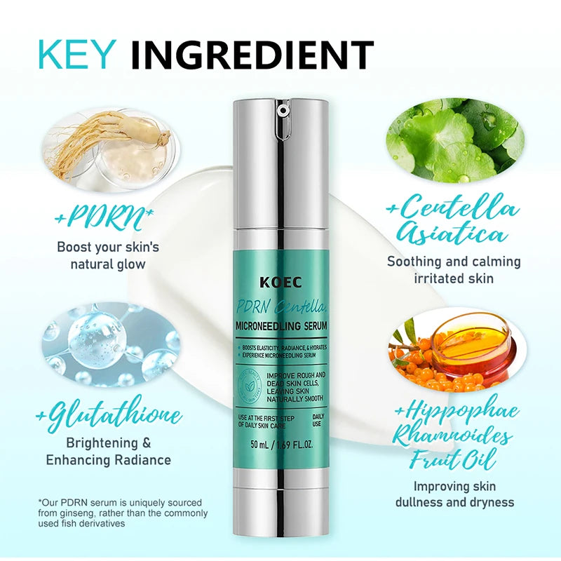 Korean Microneedle Essence Desalination Fine Lines Spots Collagen Solution Reverse Aging Recombinant Improves Rough Texture 50ml