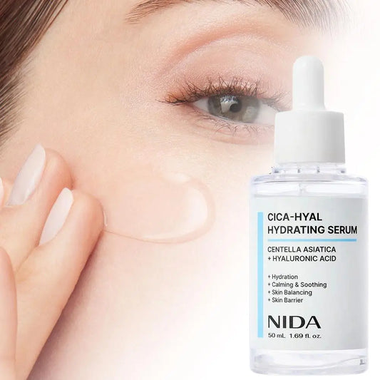 50ml NIDA CICA-HYAL Hydrating Serum Hyaluronic Acid Centella Asiatica Soothe Redness Repair Barrier Daily Skincare