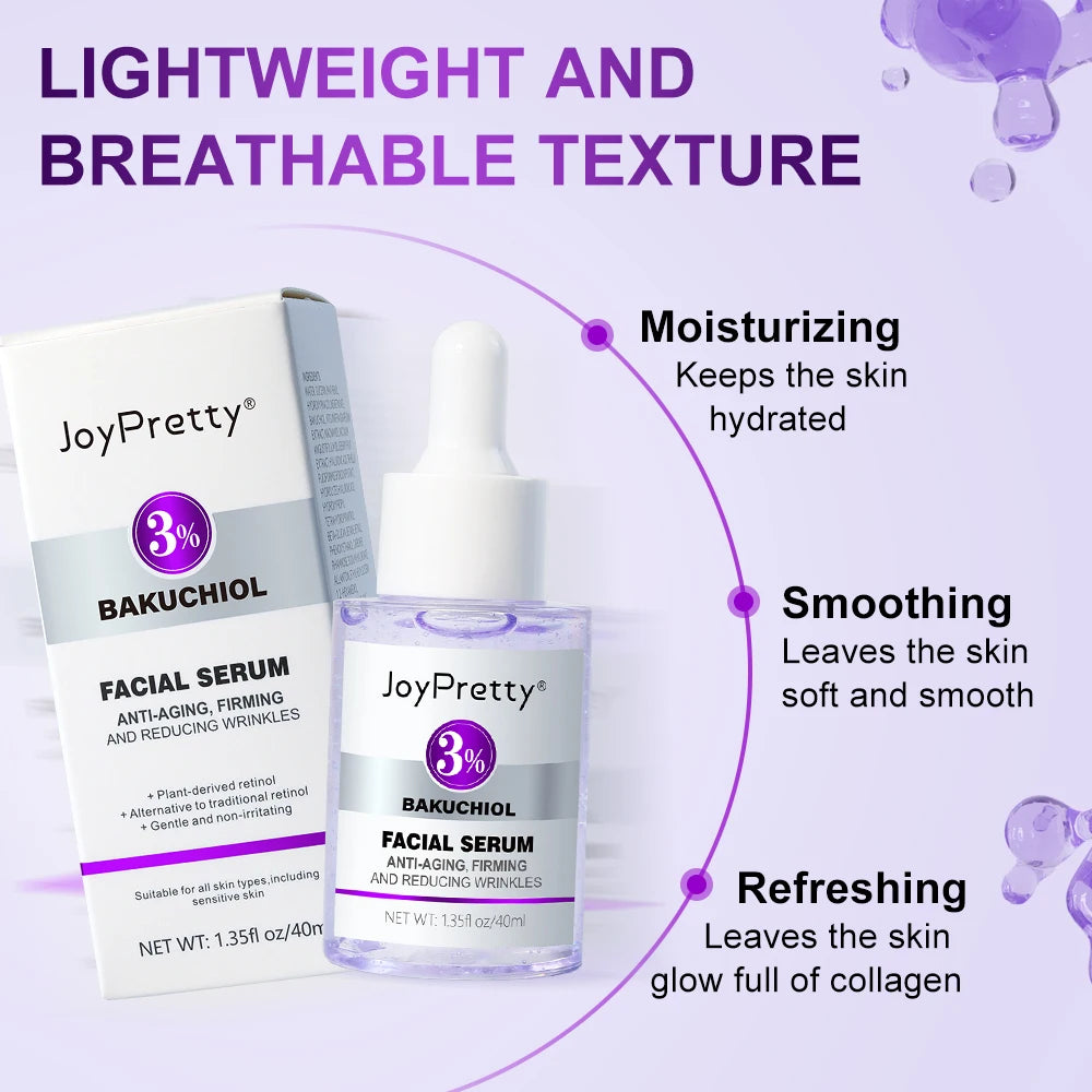 Retinol Serum Facial Wrinkle Anti-Aging Collagen Hyaluronic Skin Smoothing Tightening  Rejuvenation Brighten Essence Face Care