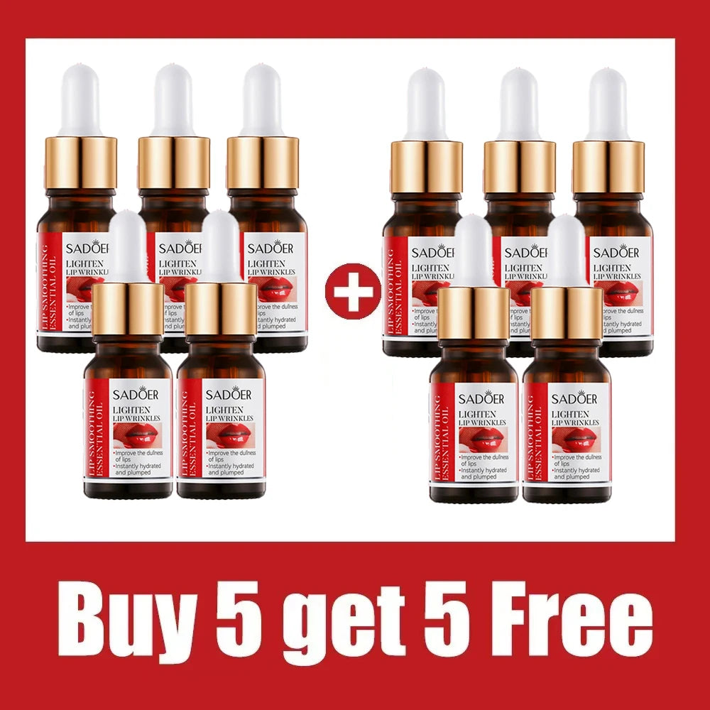 Lip oil essence exfoliates, prevents dryness, reduces lip lines, and can be used with lipstick for lasting repair