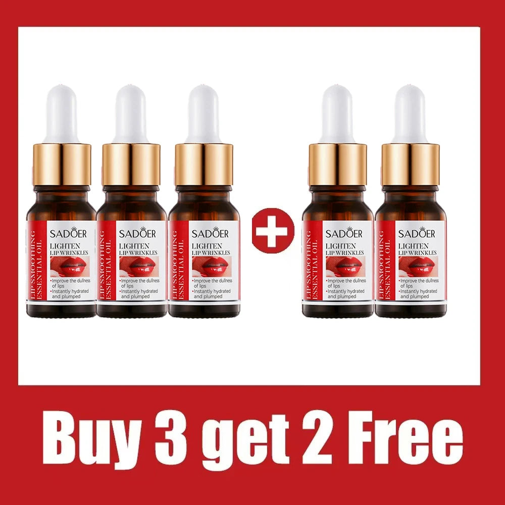 Lip oil essence exfoliates, prevents dryness, reduces lip lines, and can be used with lipstick for lasting repair