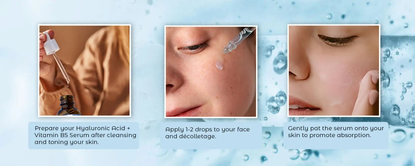 5% Hyaluronic Acid B5 Serum Anti -Wrinkle Face Tightening Fade Fine Line Hydrating for Plumping Anti Age for Face Skin Roughness