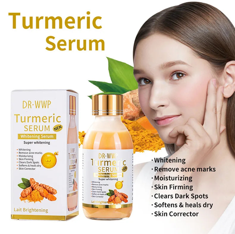 AHA Turmeric Serum Moisturizing Moisturizing Firming Skin Anti-aging Brightening Skin Tone Facial Serum Lotion Arbutin Solution