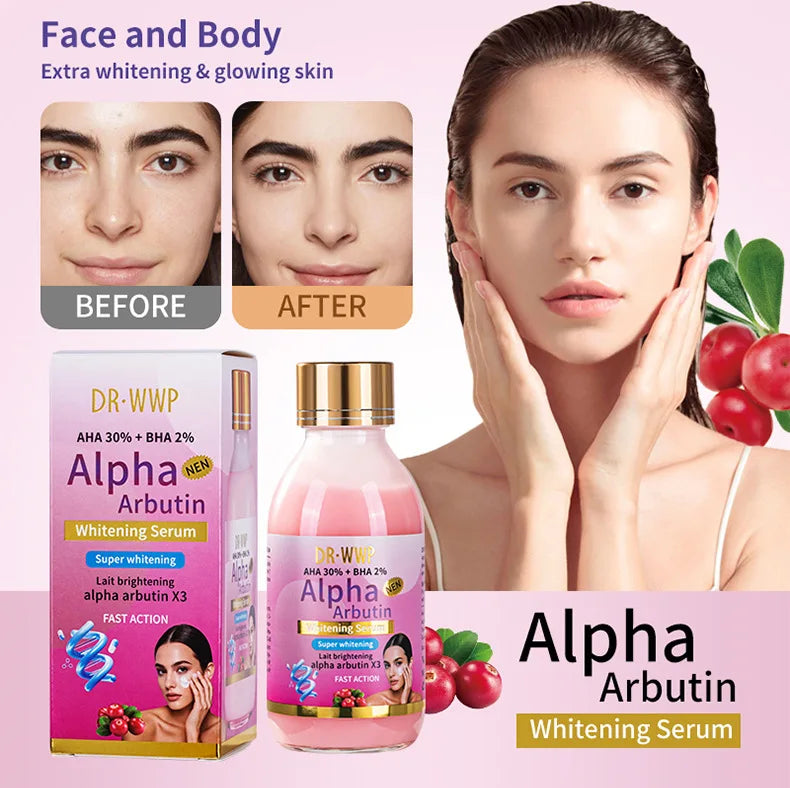 AHA Turmeric Serum Moisturizing Moisturizing Firming Skin Anti-aging Brightening Skin Tone Facial Serum Lotion Arbutin Solution