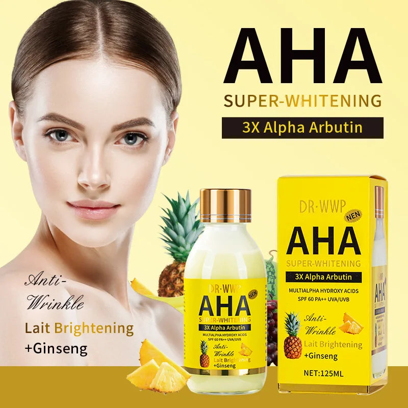 AHA Turmeric Serum Moisturizing Moisturizing Firming Skin Anti-aging Brightening Skin Tone Facial Serum Lotion Arbutin Solution