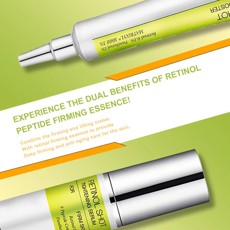 Korean Retinol Wrinkle Remover Cream Shot Tightening Firming Fine Line Enhancer Moisturizing Pore Shrinking Serum Face Skin Care