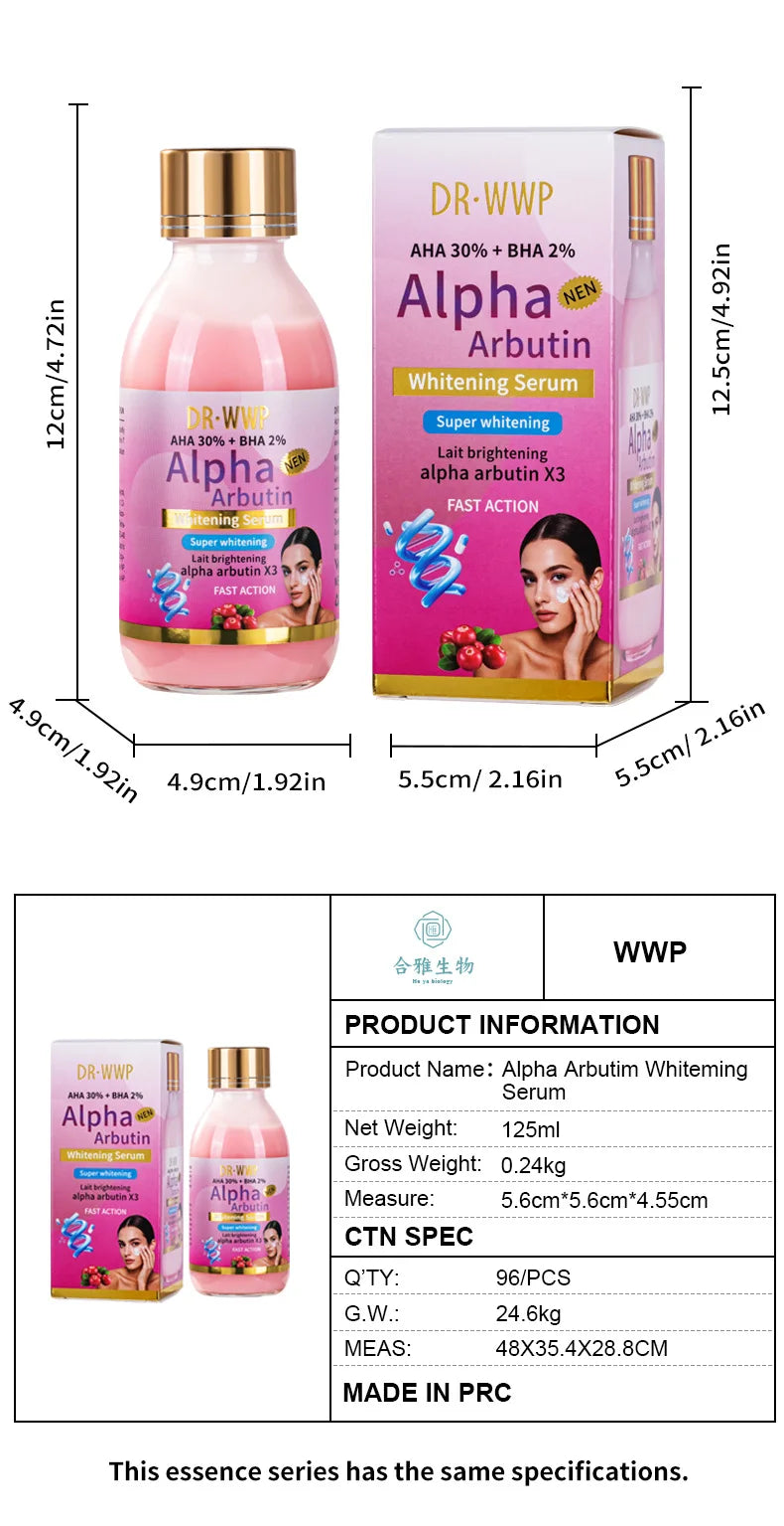 AHA Turmeric Serum Moisturizing Moisturizing Firming Skin Anti-aging Brightening Skin Tone Facial Serum Lotion Arbutin Solution