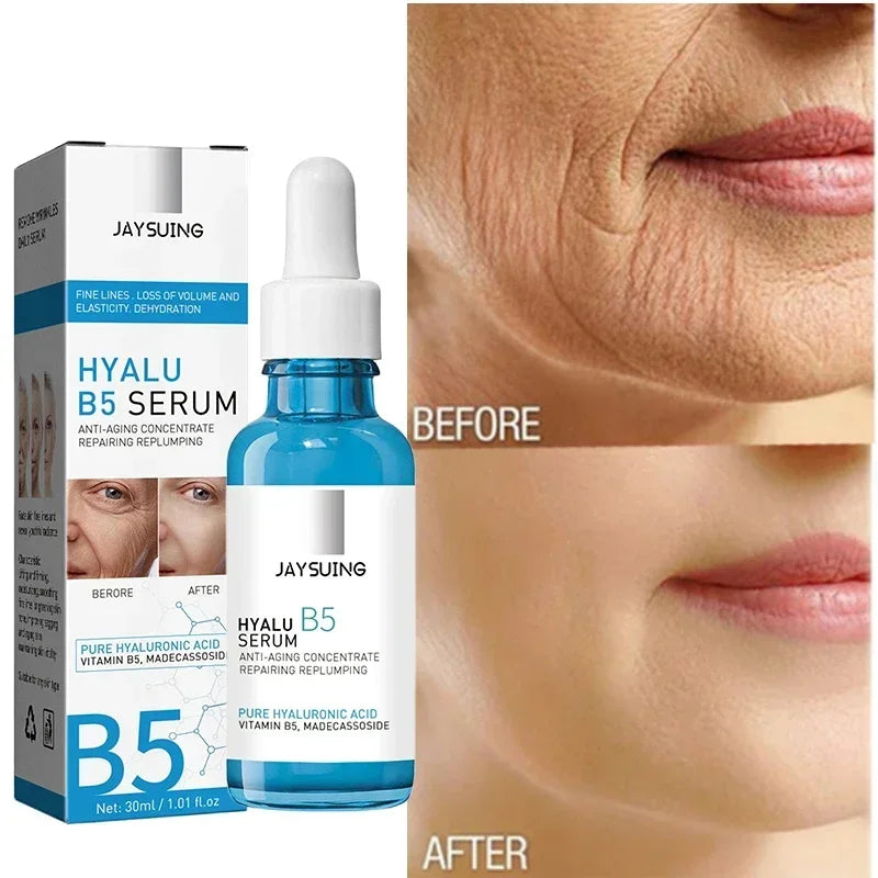 B5 Hyaluronic Acid Serum Facial Anti A-ging W-rinkle Lift Firming Fine Lines Lightening Dark Circle Skin Brightening Hyalu Serum