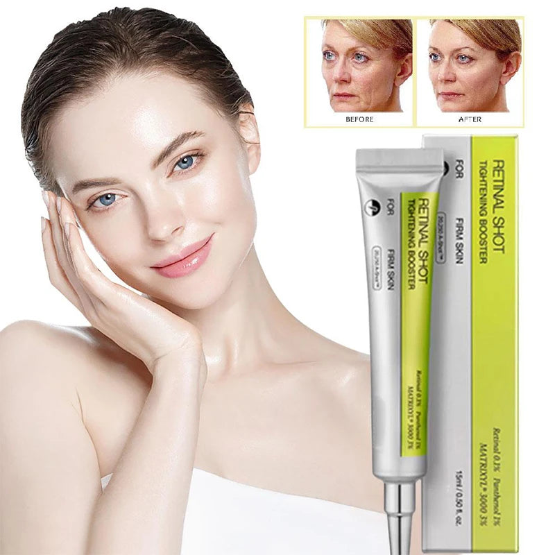 Korean Retinol Wrinkle Remover Cream Shot Tightening Firming Fine Line Enhancer Moisturizing Pore Shrinking Serum Face Skin Care