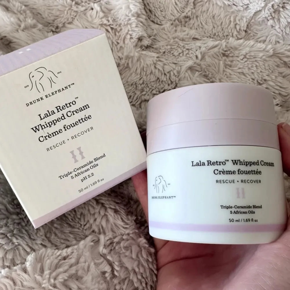 50ml Drunk Elephant Lala Retro Whipped Cream Hydrating Face Peptide Moisturizer Ceramide Skin Barrier Repair For Dry Skin Care