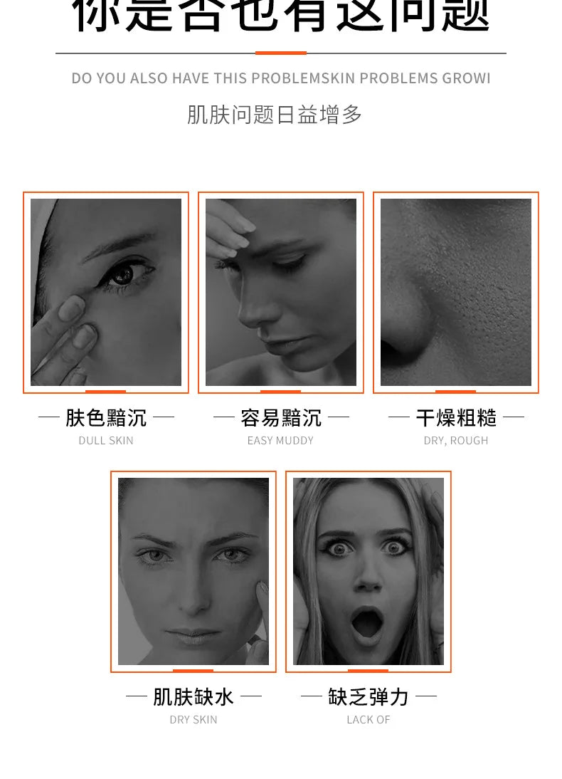 BIOAQUA Vitamin C Serum for Face Moisturizing Brightens Skin Repair Smooth Facial Essence Serum Facial Care Skincare Products