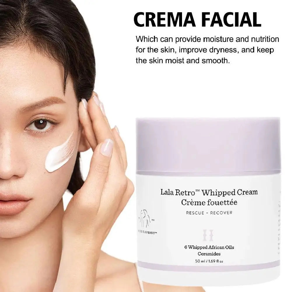 50ml Drunk Elephant Lala Retro Whipped Cream Hydrating Face Peptide Moisturizer Ceramide Skin Barrier Repair For Dry Skin Care