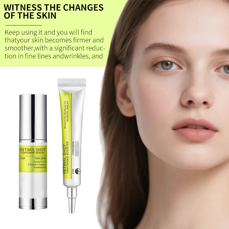 Korean Retinol Wrinkle Remover Cream Shot Tightening Firming Fine Line Enhancer Moisturizing Pore Shrinking Serum Face Skin Care