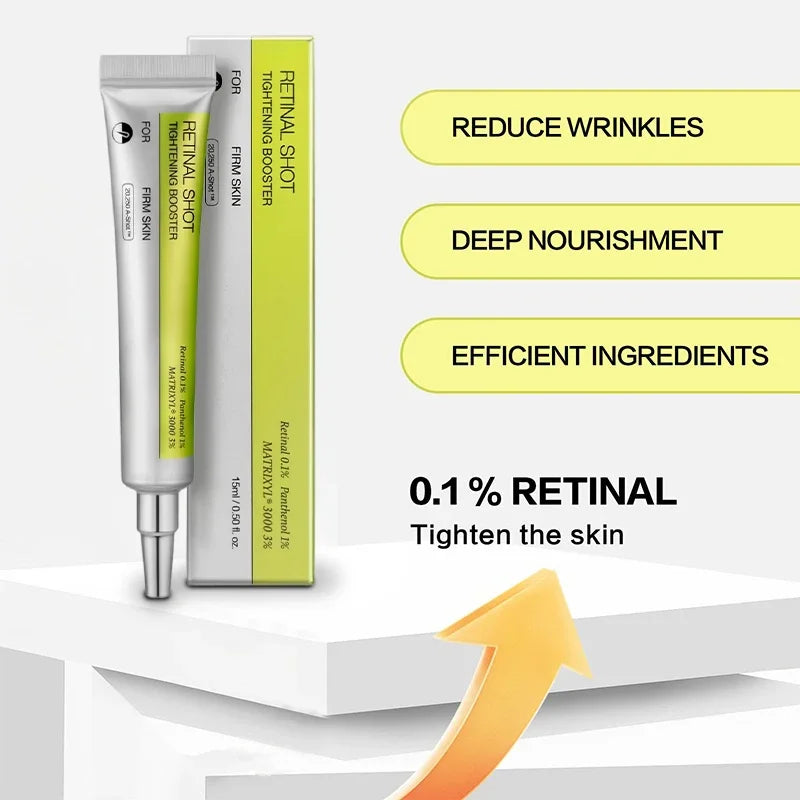 Hot Retinol Shot Eyes Booster Cream Korea Vitamin A Facial Skin Care Serum Elastic Firm Smooth Skin Face Serum Gentle Hydration