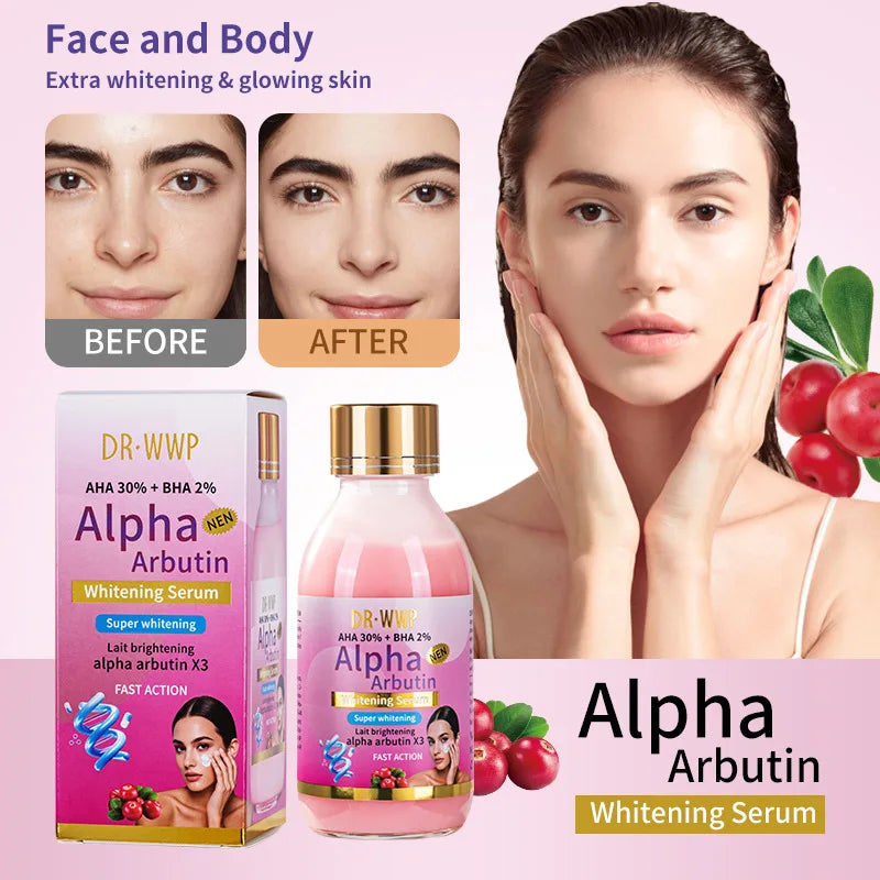 AHA Turmeric Serum Moisturizing Moisturizing Firming Skin Anti-aging Brightening Skin Tone Facial Serum Lotion Arbutin Solution