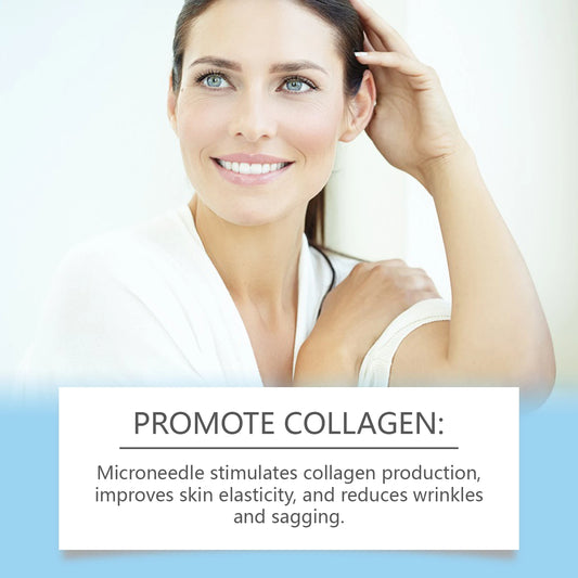 Hyaluronic Acid Roll-On Serum Lightweight Hydrating Firming Collagen Skin Care for Dry Dehydrated Skin Non-greasy Moisturizing