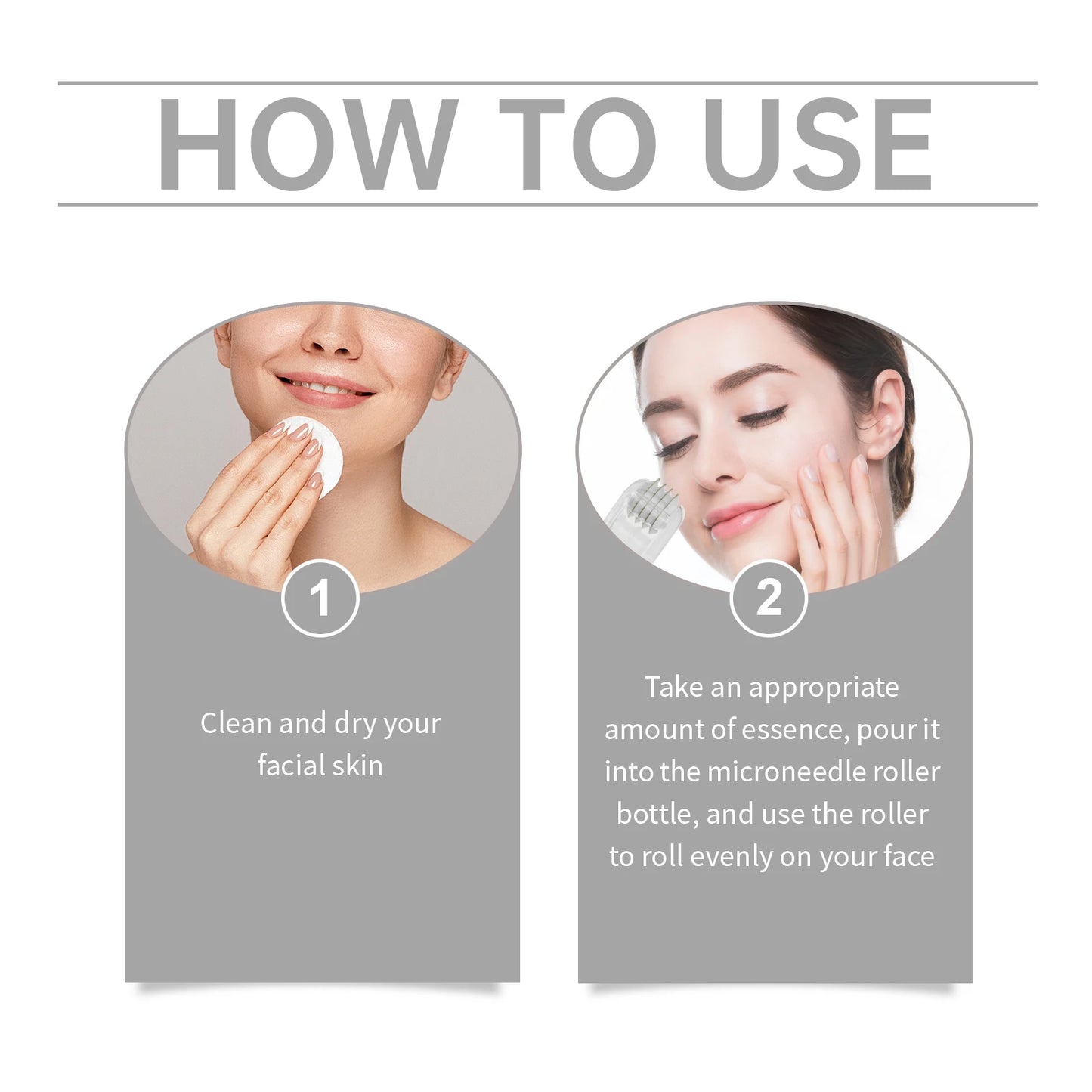 Hyaluronic Acid Essence Skin Care Roller Set Tightening Massage Facial Skin Smoothing Nourishing Improve Rough & Matte Skin