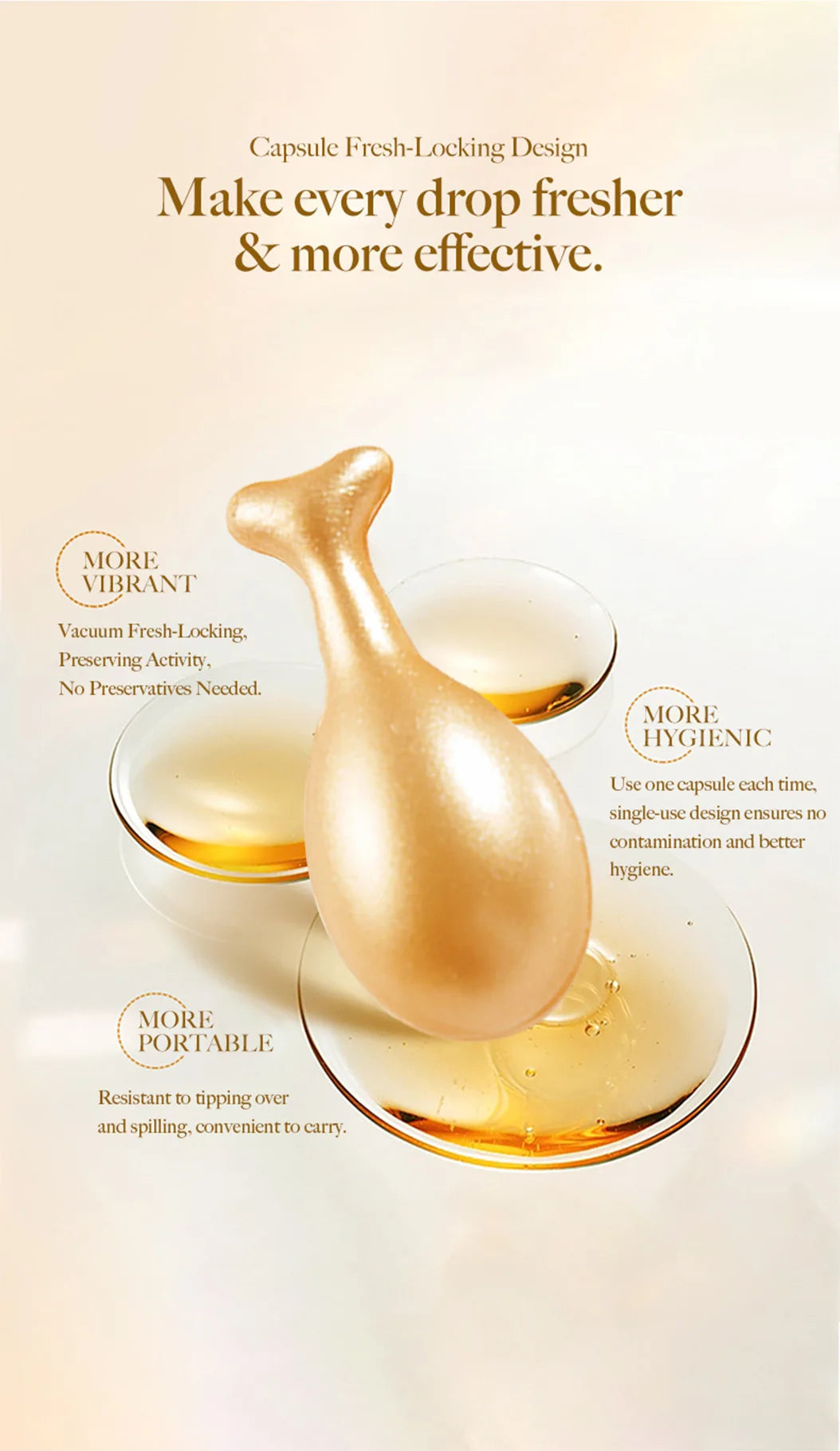 Hyaluronic Acid Capsules Serum Repair Moisturizing Face Serum Anti-Wrinkle Firming Brighten Deeply Nourishes Firming  Skin Care