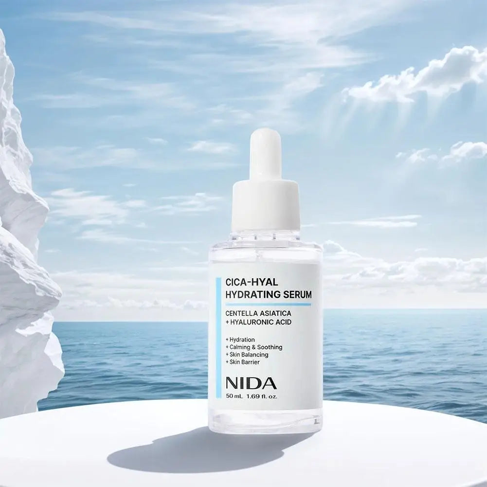 50ml NIDA CICA-HYAL Hydrating Serum Hyaluronic Acid Centella Asiatica Soothe Redness Repair Barrier Daily Skincare