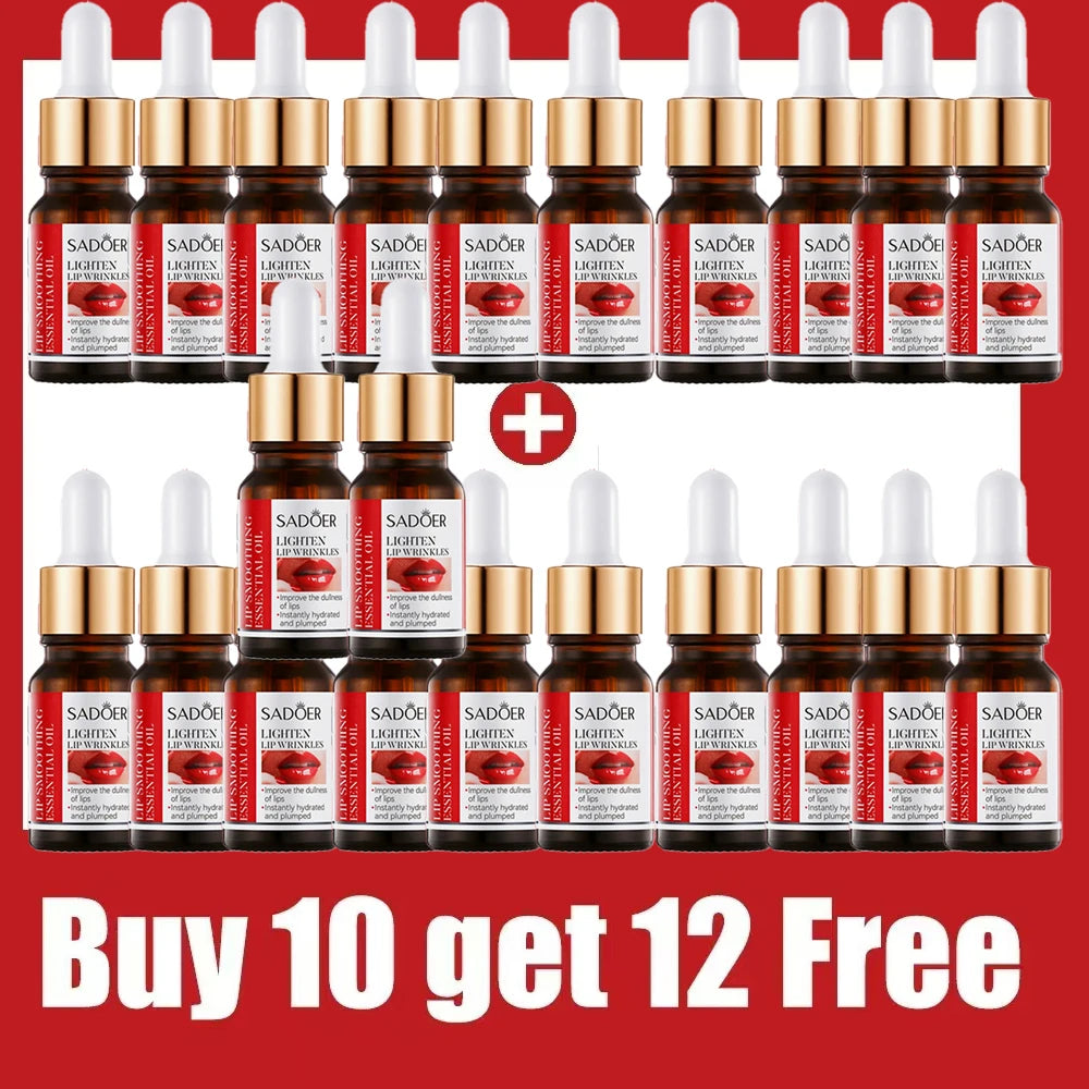 Lip oil essence exfoliates, prevents dryness, reduces lip lines, and can be used with lipstick for lasting repair