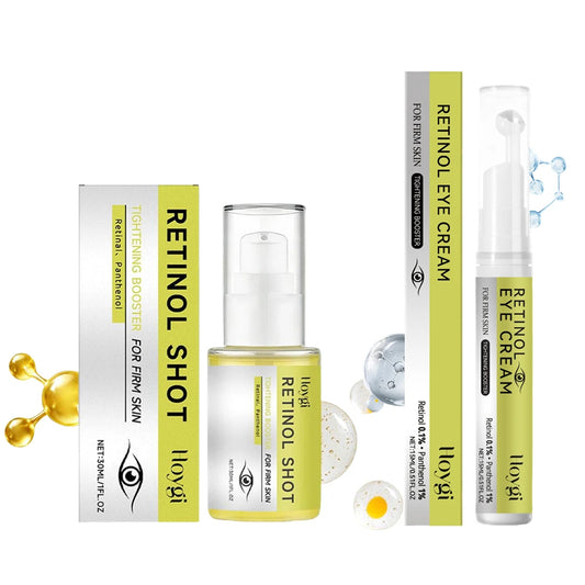 Korean Retinol Shot Tightening Booster Eye Cream Shrinking Dark Circles Anti Wrinkle Firming Enhancer Repair Serum Skin Care