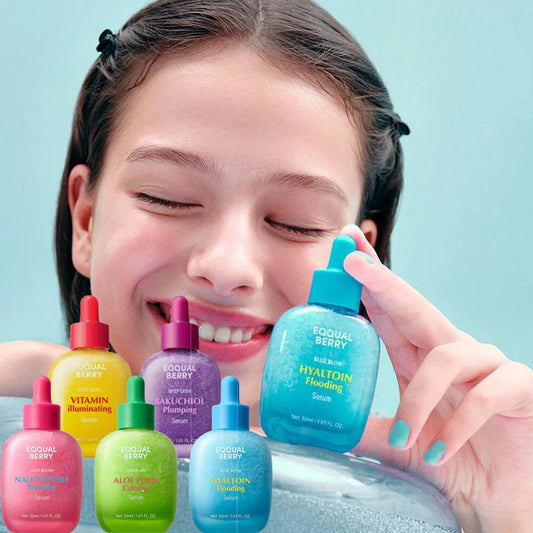 Korean Skincare Bakuchiol Plumping Serum - Hydrating VC Brightening Serum For Fading Acne Scars On The Face