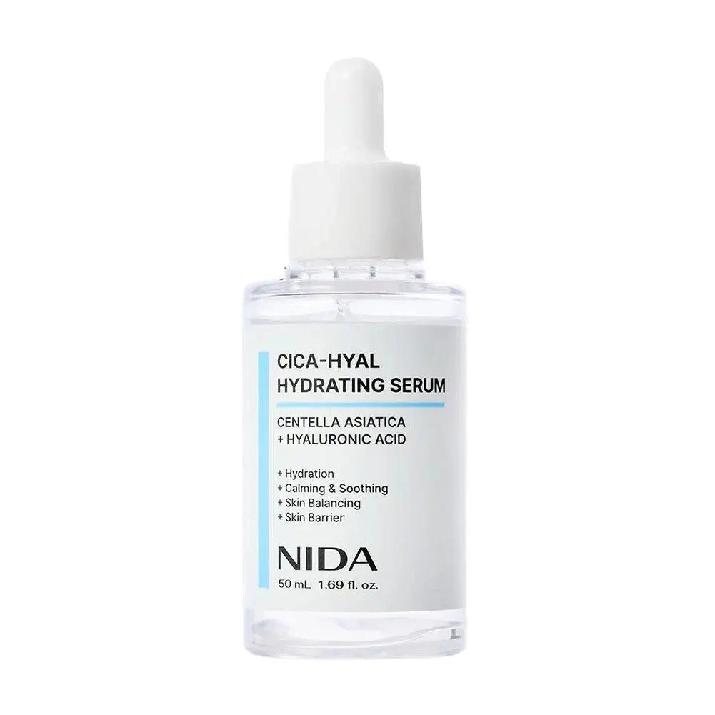 50ml NIDA CICA-HYAL Hydrating Serum Hyaluronic Acid Centella Asiatica Soothe Redness Repair Barrier Daily Skincare