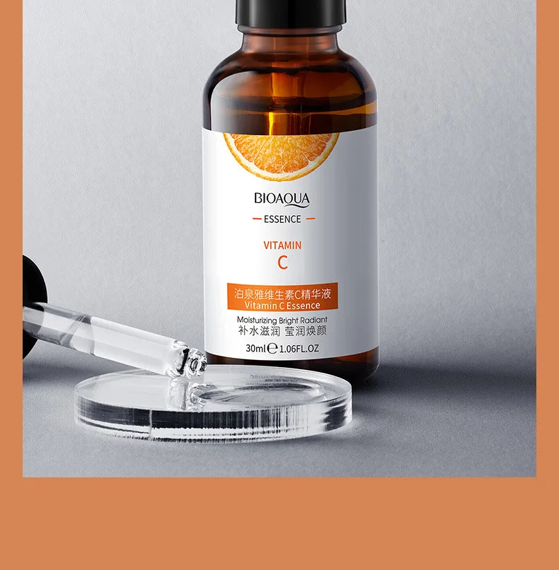 BIOAQUA Vitamin C Serum for Face Moisturizing Brightens Skin Repair Smooth Facial Essence Serum Facial Care Skincare Products