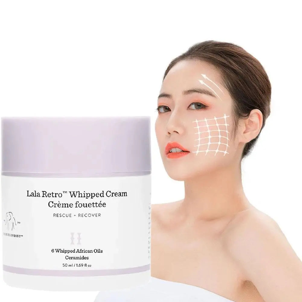 50ml Drunk Elephant Lala Retro Whipped Cream Hydrating Face Peptide Moisturizer Ceramide Skin Barrier Repair For Dry Skin Care