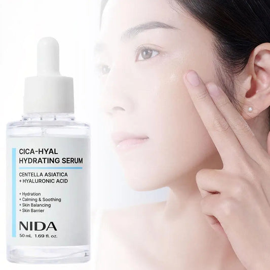 50ml NIDA CICA-HYAL Hydrating Serum Hyaluronic Acid Centella Asiatica Soothe Redness Repair Barrier Daily Skincare