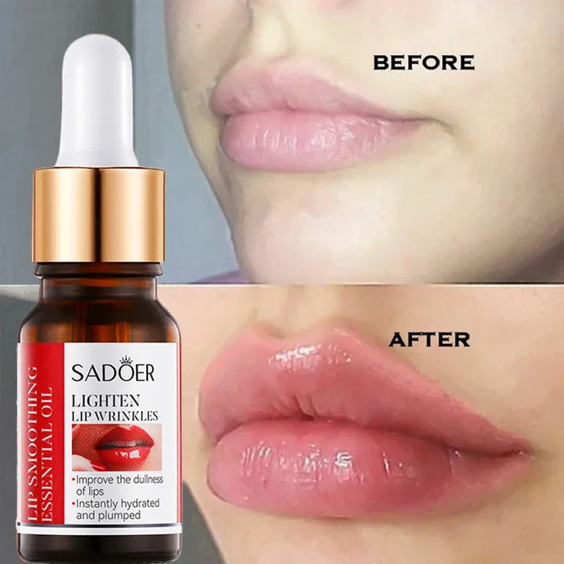 Lip oil essence exfoliates, prevents dryness, reduces lip lines, and can be used with lipstick for lasting repair