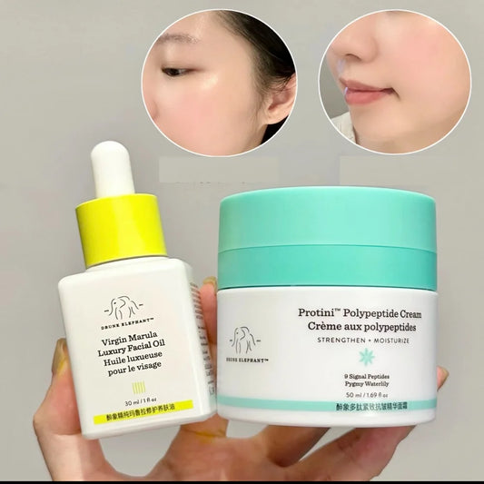 LALA RETRO WHIPPED Face Whipped Cream Polypeptide Protein Strengthen Moisturizer Hydrating Luxury Facial Oil Skin Care Set