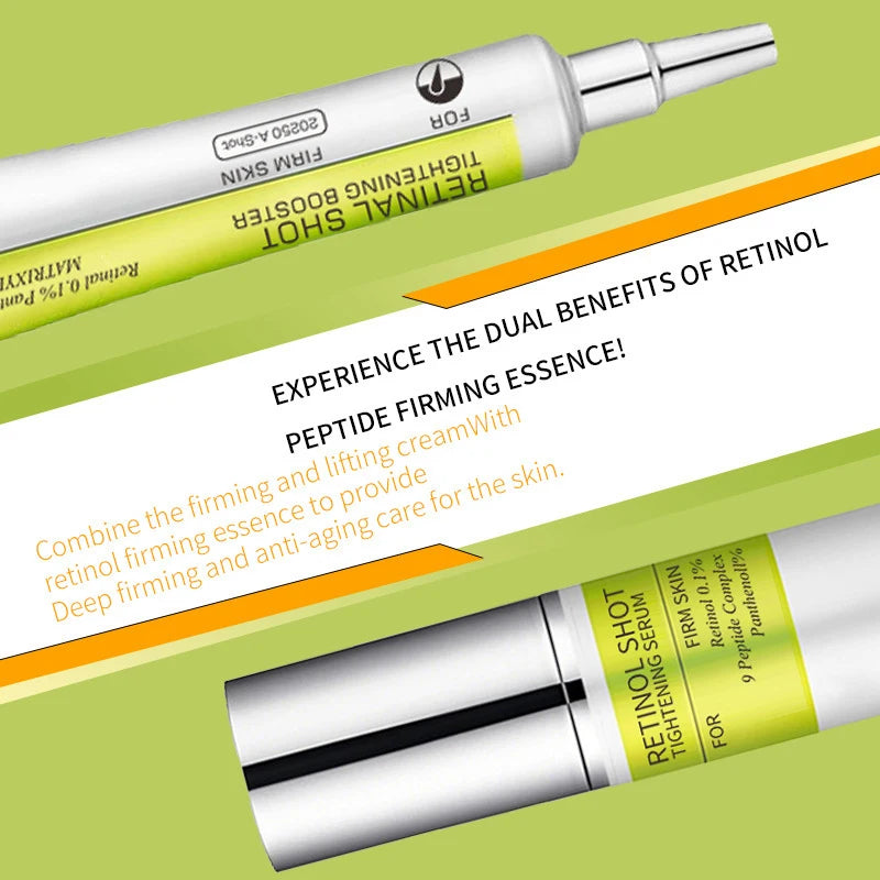 Korean Retinol Wrinkle Remover Cream Shot Tightening Firming Fine Line Enhancer Moisturizing Pore Shrinking Serum Face Skin Care