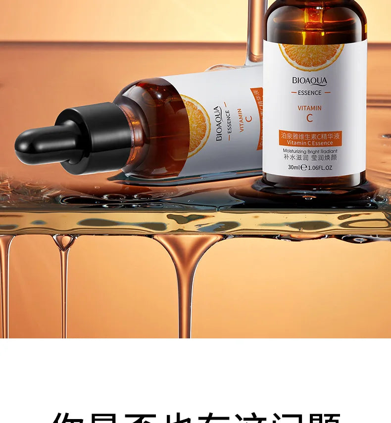 BIOAQUA Vitamin C Serum for Face Moisturizing Brightens Skin Repair Smooth Facial Essence Serum Facial Care Skincare Products