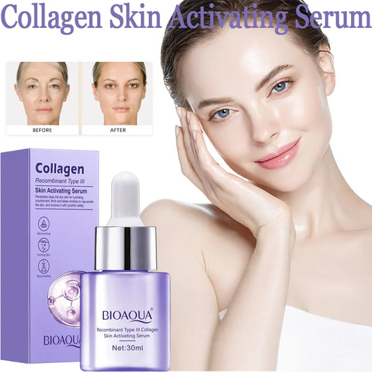 BIOAQUA Collagen Face Serum Moisturizing Anti Wrinkles Anti-Aging Whitening Facial Essence Skin Care Products