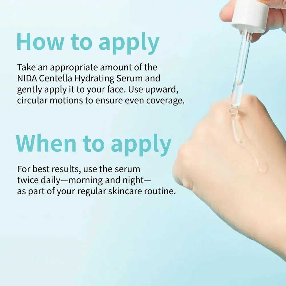 50ml NIDA CICA-HYAL Hydrating Serum Hyaluronic Acid Centella Asiatica Soothe Redness Repair Barrier Daily Skincare