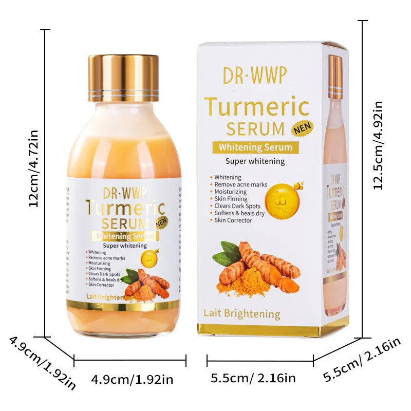 AHA Turmeric Serum Moisturizing Moisturizing Firming Skin Anti-aging Brightening Skin Tone Facial Serum Lotion Arbutin Solution