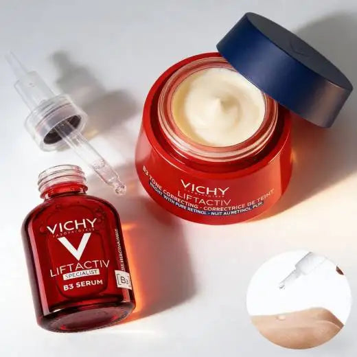 VICHY Facial Serum 16% B3 Rejuvenating Collagen Cream HA Moisturizing Facial Cream Peptide Lifting Anti-Wrinkle Brightening